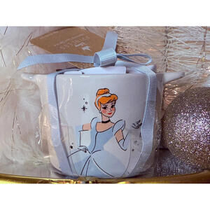 Rae Dunn x Disney Cinderella Ceramic Measuring Cup Set 4pc NWT